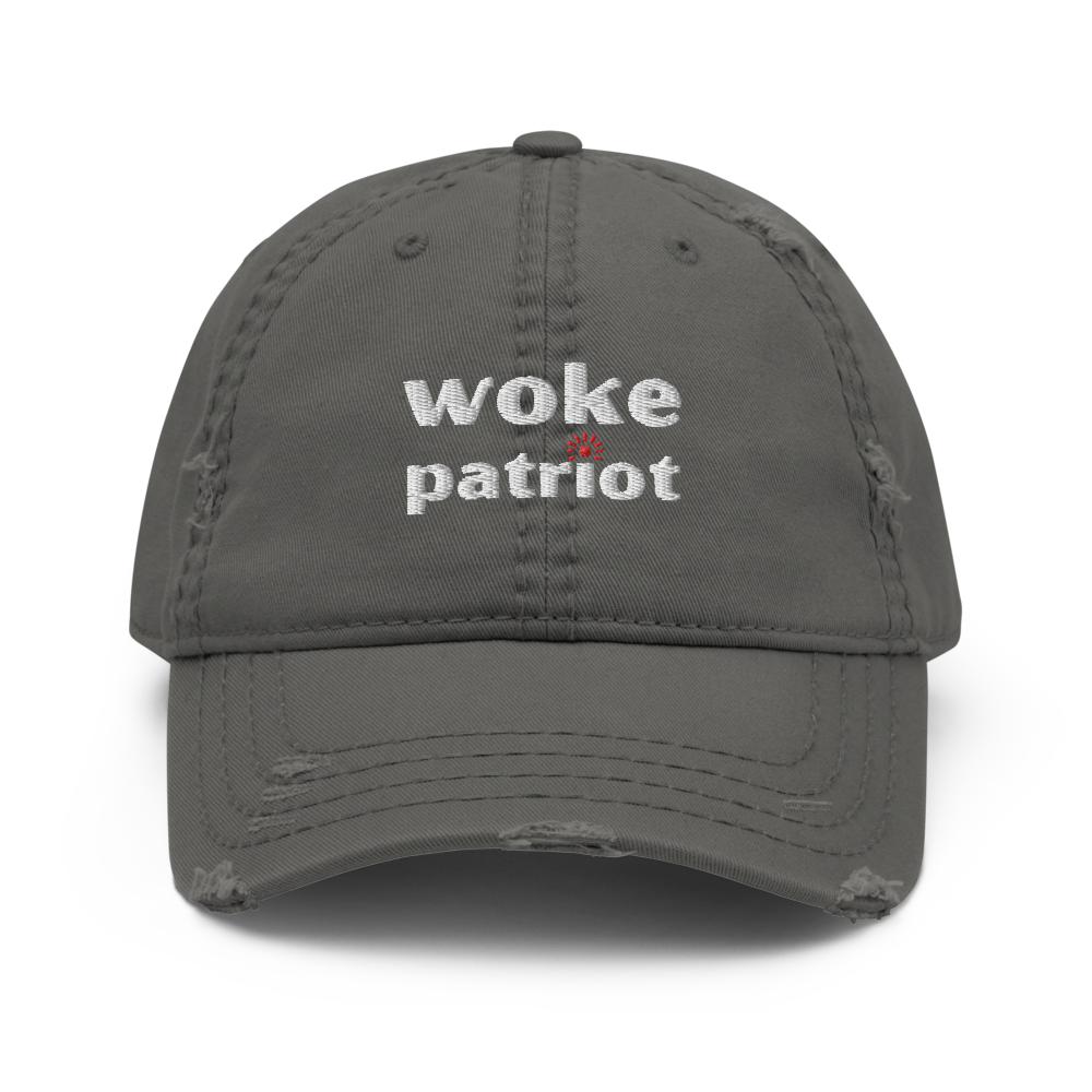 Woke Patriot Distressed Dad Hat