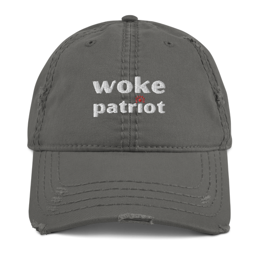 Woke Patriot Distressed Dad Hat