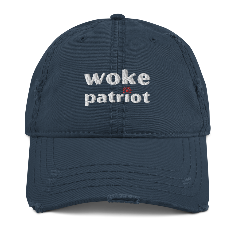 Woke Patriot Distressed Dad Hat