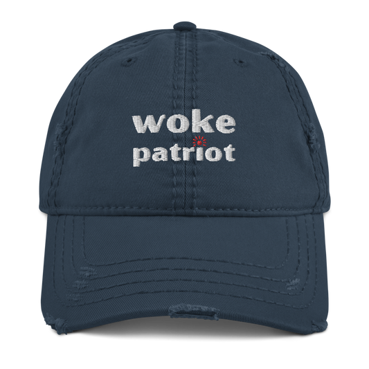 Woke Patriot Distressed Dad Hat