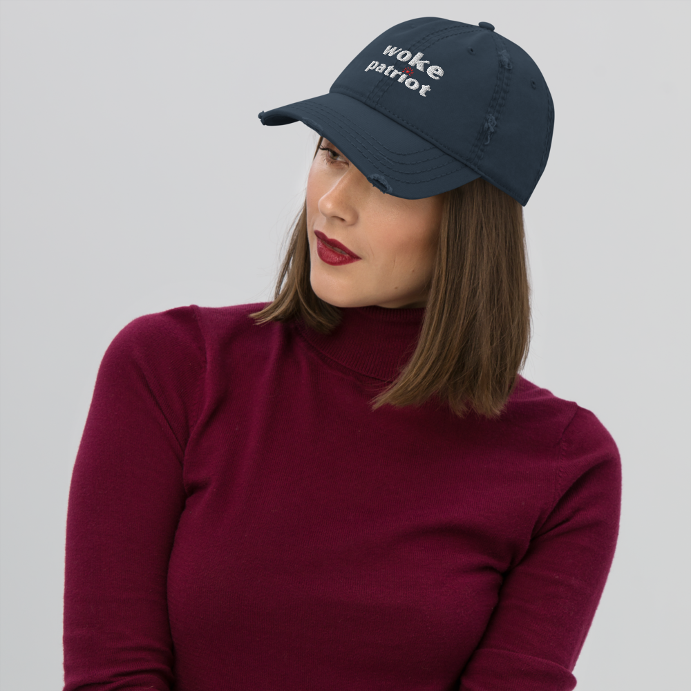 Woke Patriot Distressed Dad Hat