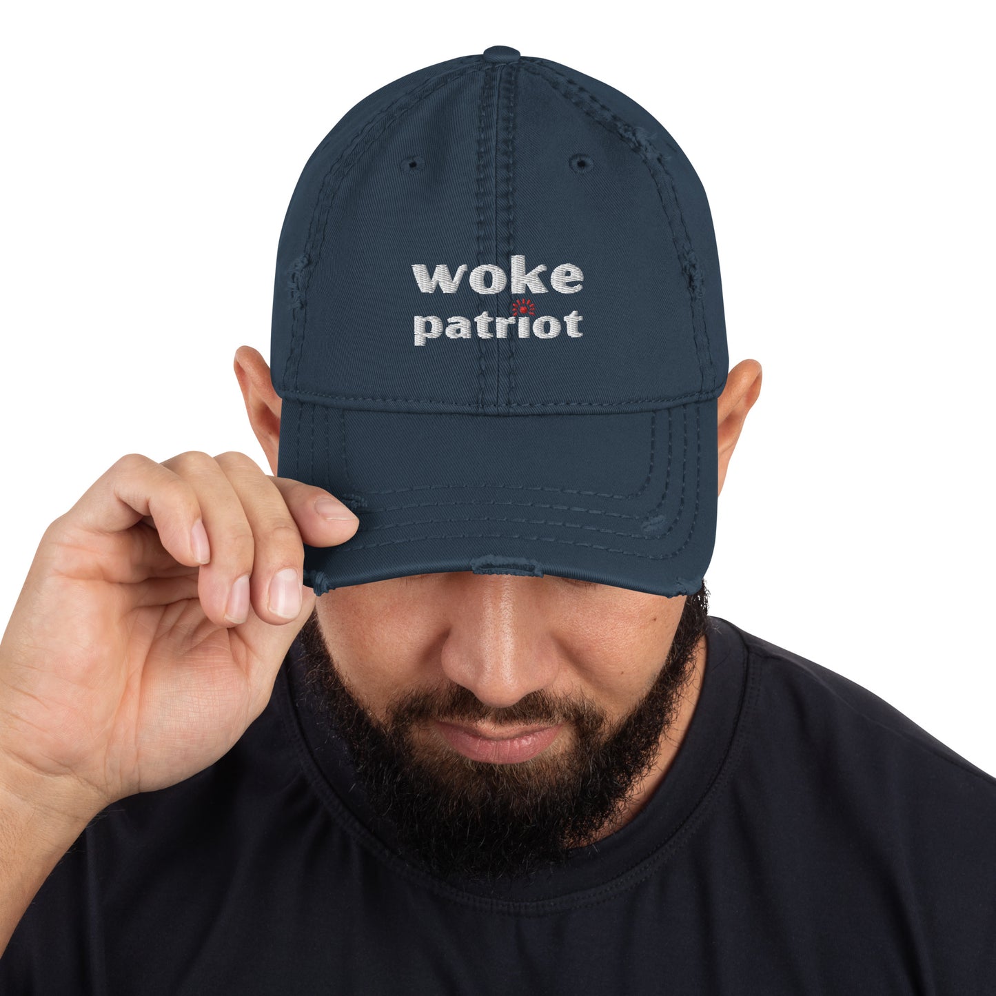 Woke Patriot Distressed Dad Hat